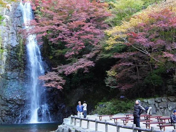 Minoh Waterfall and nature walk through the Minoh Park